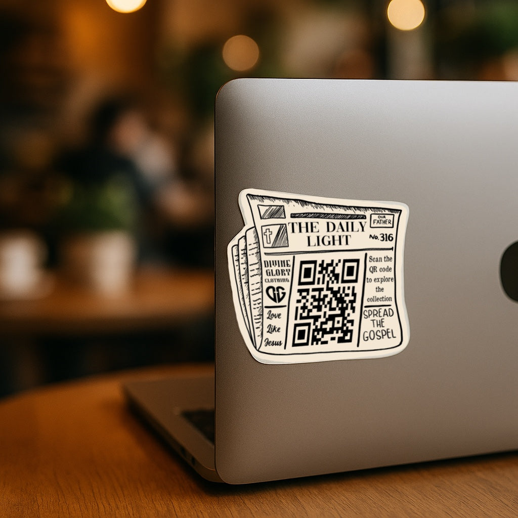 Newspaper QR Code Sticker