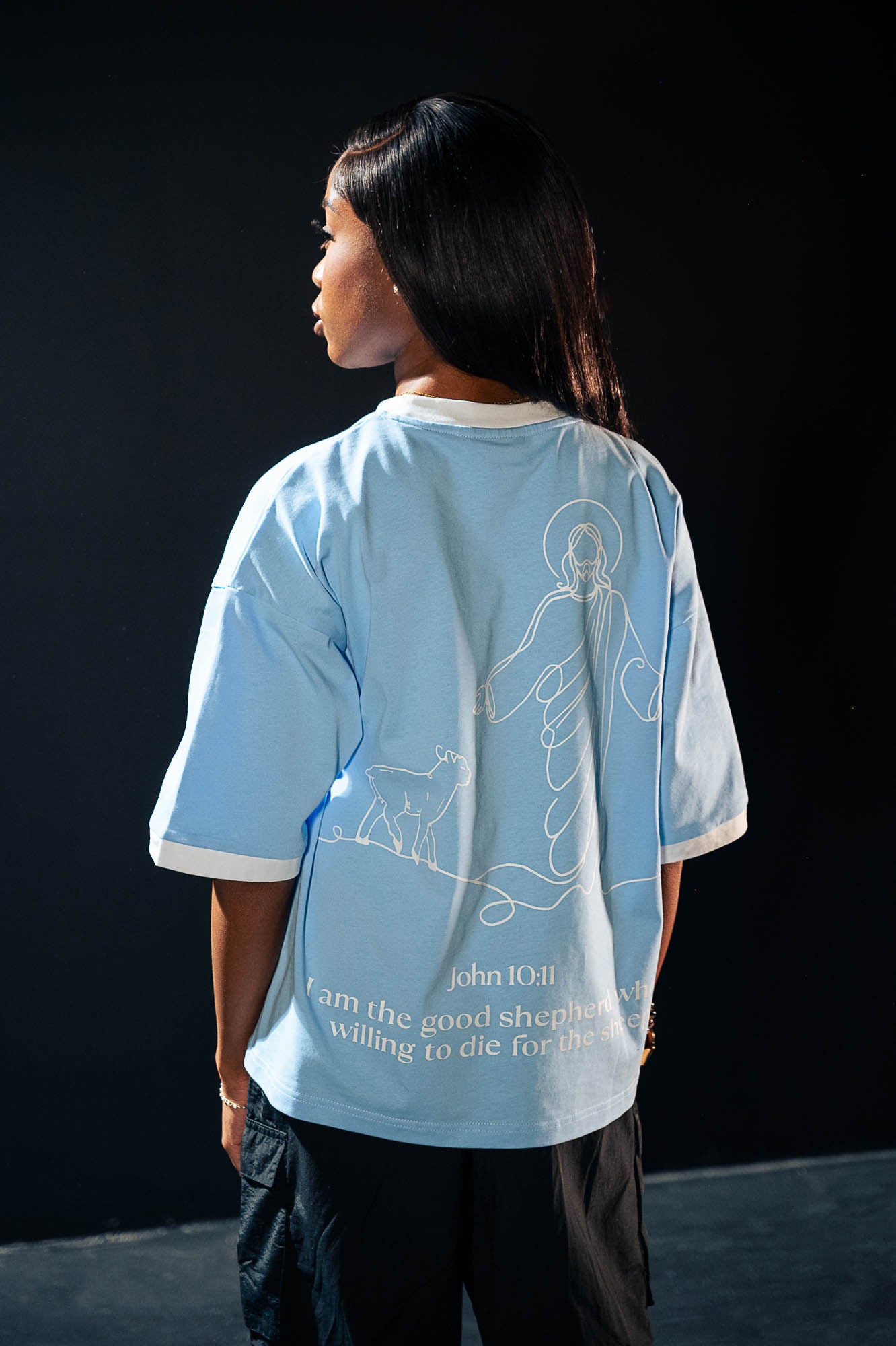 "Good Shepherd" Tee Blue