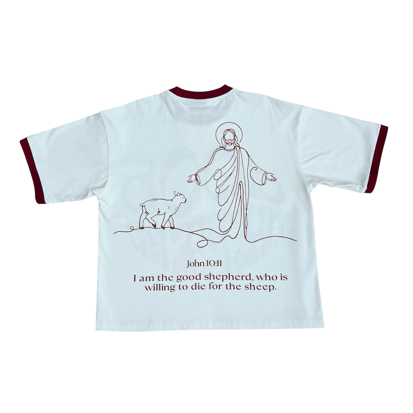 "Good Shepherd" Tee Maroon