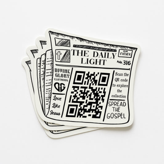 Newspaper QR Code Sticker