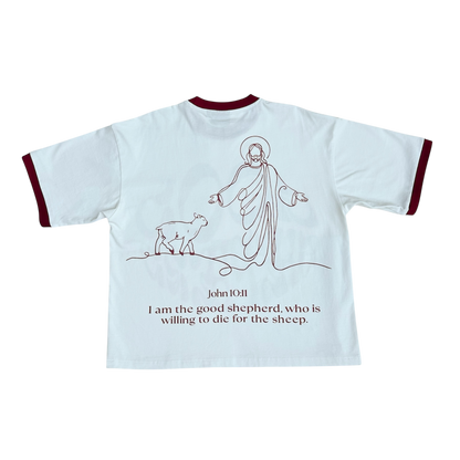 "Good Shepherd" Tee Maroon